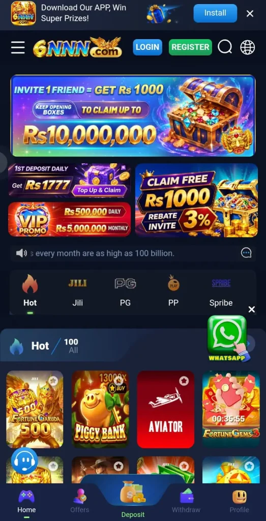 6NNN Game APK interface screenshot image.