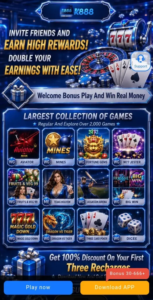K888 Game interface screenshot image.